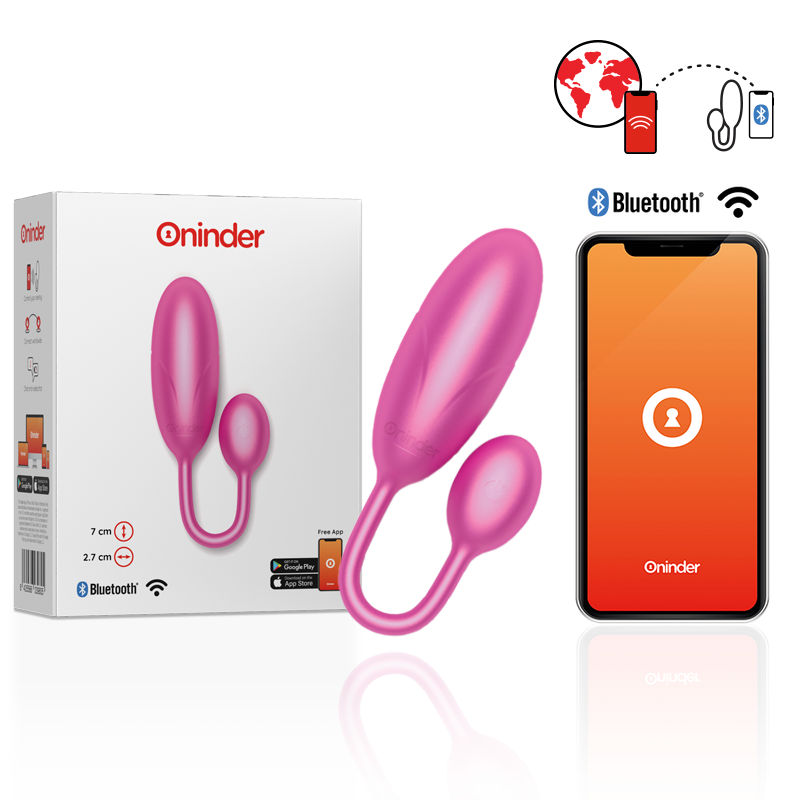 Imagen que nos facilita ONINDER de su producto erótico ONINDER - DENVER HUEVO VIBRADOR ROSA 7 X 2.7 CM - APP GRATUITA para nuestra categoría "JUGUETES BIENESTAR |Vibradores|Vibradores con APP".