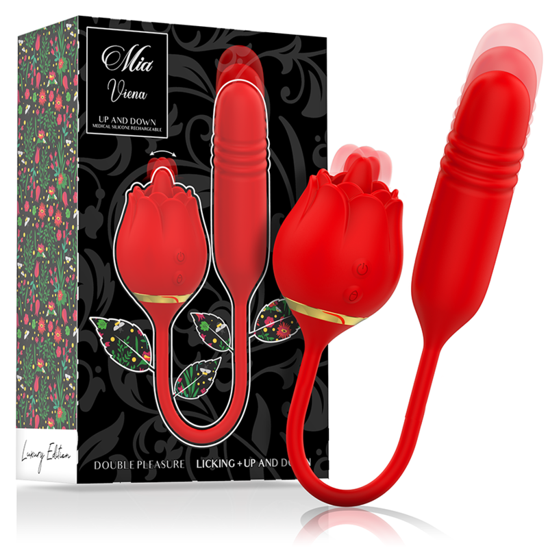 Imagen que nos facilita MIA de su producto erótico MIA - VIENA DOUBLE PLEASURE LICKING + UP AND DOWN para nuestra categoría "JUGUETES BIENESTAR |Juguetes para Mujeres|Estimuladores|Succionadores sin vibración".