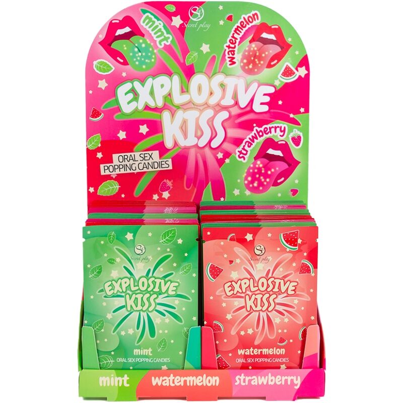 Imagen que nos facilita SECRETPLAY COSMETIC de su producto erótico SECRET PLAY - EXPOSITOR CARAMELOS EXPLOSIVOS (48 UNIDADES) para nuestra categoría "ARTÍCULOS VARIOS|Dulces|Golosinas Divertidas".