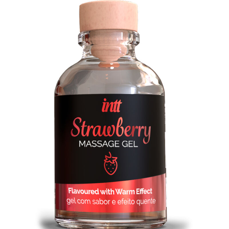 Imagen que nos facilita INTT MASSAGE & ORAL SEX de su producto erótico INTT MASSAGE & ORAL SEX - GEL DE MASAJE SABOR A FRESA EFECTO CALOR para nuestra categoría "DROGUERÍA |Para Masajes|Con efecto calor".