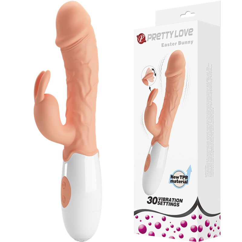 Imagen que nos facilita PRETTY LOVE de su producto erótico PRETTY LOVE - EASTER BUNNY VIBRADOR CON ESTIMULADOR para nuestra categoría "JUGUETES BIENESTAR |Vibradores|Vibradores Rabbit".