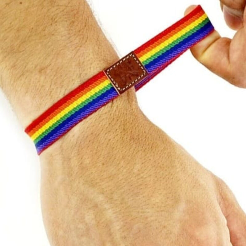 Imagen que nos facilita PRIDE de su producto erótico PRIDE - PULSERA CHICO GOMA LUJO ORGULLO para nuestra categoría "ARTÍCULOS VARIOS|Articulos divertidos|Complementos".
