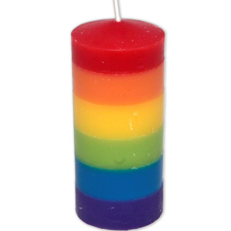 Imagen que nos facilita PRIDE de su producto erótico PRIDE - VELA GRANDE CON LA BANDERA LGBT para nuestra categoría "ARTÍCULOS VARIOS|Articulos divertidos|Complementos".