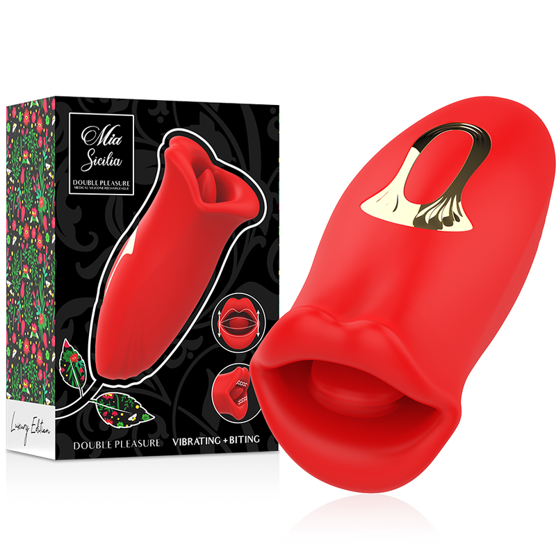Imagen que nos facilita MIA de su producto erótico MIA - SICILIA DOBLE PLACER BESA-LAME-VIBRA para nuestra categoría "JUGUETES BIENESTAR |Juguetes para Hombres|Masturbadores varios".
