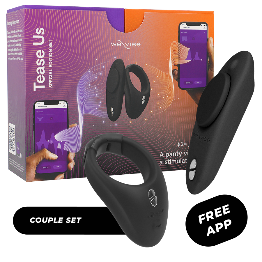 Imagen que nos facilita WE-VIBE de su producto erótico WE-VIBE - TEASE US SET BOND + MOXIE para nuestra categoría "JUGUETES BIENESTAR |Vibradores|Vibradores control remoto".