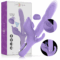 Imagen que nos facilita INTENSE FUN de su producto erótico INTENSE - BILLIE VIBRADOR MULTIFUNCIÓN RECARGABLE SUCCIONADOR CON PULSADOR MORADO para nuestra categoría "JUGUETES BIENESTAR |Vibradores|Vibradores Rabbit".