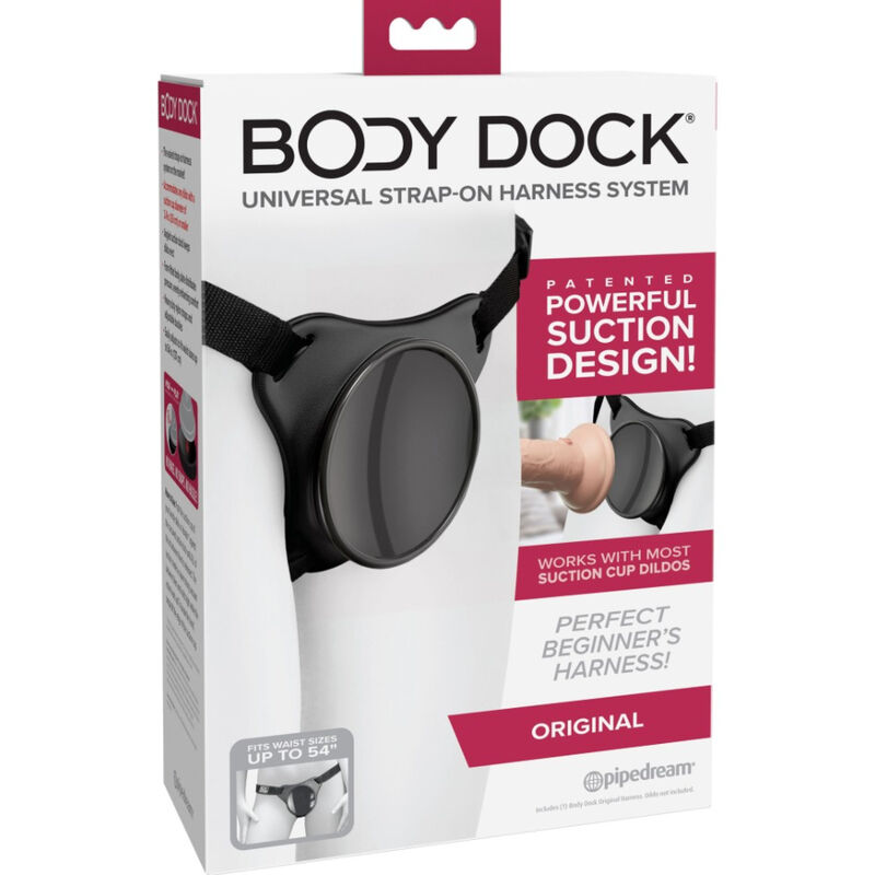 Imagen que nos facilita PIPEDREAMS de su producto erótico PIPEDREAMS - BODY DOCK ORIGINAL HARNESS para nuestra categoría "JUGUETES BIENESTAR |Arneses|Complementos Arneses".