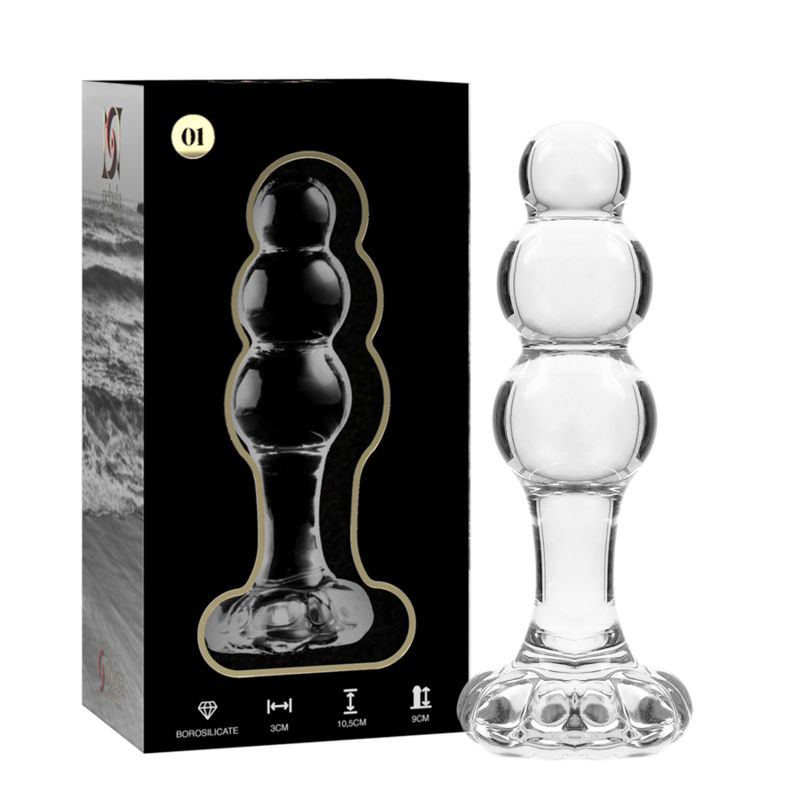 Imagen que nos facilita NEBULA SERIES BY IBIZA de su producto erótico NEBULA SERIES BY IBIZA - MODELO 1 PLUG CRISTAL TRANSPARENTE 10.5 CM -O- 3 CM para nuestra categoría "JUGUETES BIENESTAR |Anal|Plugs Anales".