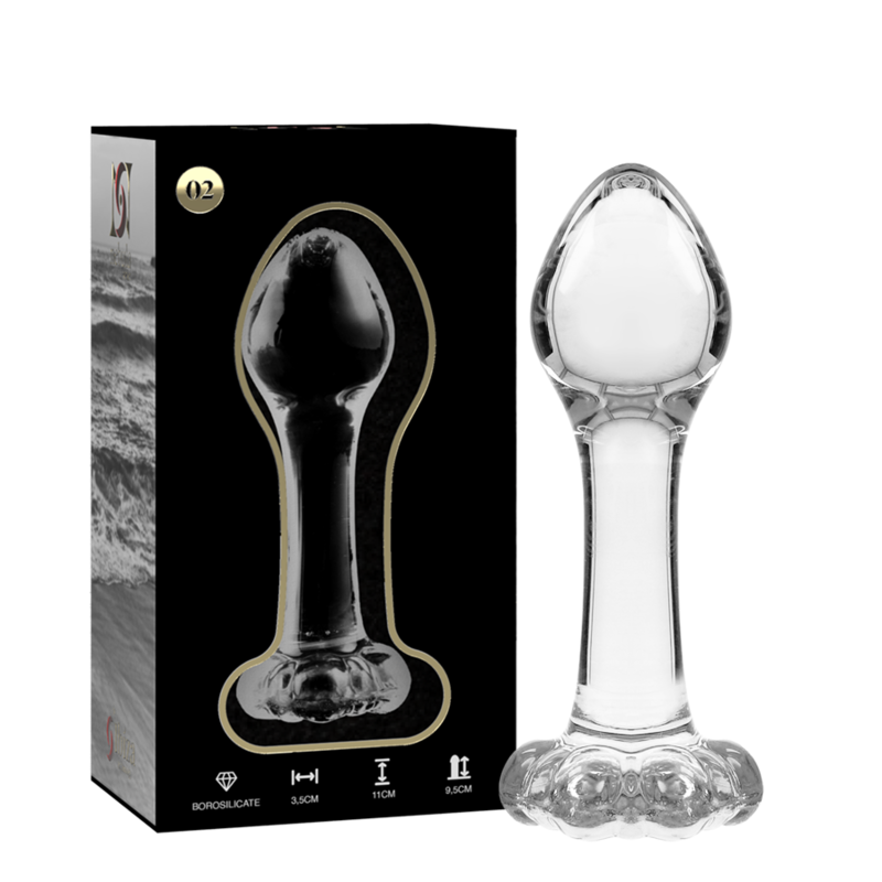 Imagen que nos facilita NEBULA SERIES BY IBIZA de su producto erótico NEBULA SERIES BY IBIZA - MODELO 2 PLUG CRISTAL TRANSPARENTE 11 CM -O- 3.5 CM para nuestra categoría "JUGUETES BIENESTAR |Anal|Plugs Anales".