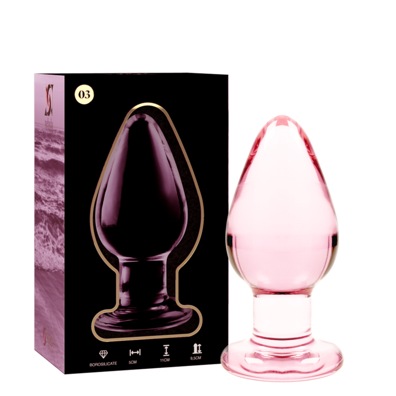 Imagen que nos facilita NEBULA SERIES BY IBIZA de su producto erótico NEBULA SERIES BY IBIZA - MODELO 3 PLUG CRISTAL ROSA 11 CM -O- 5 CM para nuestra categoría "JUGUETES BIENESTAR |Anal|Plugs Anales".