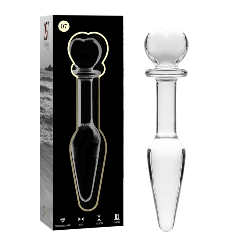 Imagen que nos facilita NEBULA SERIES BY IBIZA de su producto erótico NEBULA SERIES BY IBIZA - MODELO 7 PLUG CRISTAL TRANSPARENTE 13.5 CM -O- 3 CM para nuestra categoría "JUGUETES BIENESTAR |Anal|Plugs Anales".