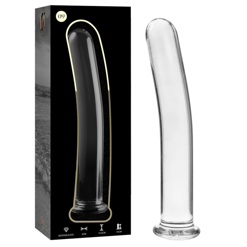 Imagen que nos facilita NEBULA SERIES BY IBIZA de su producto erótico NEBULA SERIES BY IBIZA - MODELO 9 DILDO CRISTAL TRANSPARENTE 15.5 CM -O- 2.5 CM para nuestra categoría "JUGUETES BIENESTAR |Dildos sin Vibración".