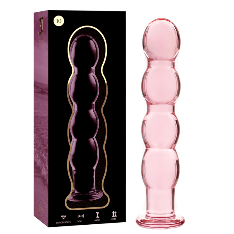 Imagen que nos facilita NEBULA SERIES BY IBIZA de su producto erótico NEBULA SERIES BY IBIZA - MODELO 10 DILDO CRISTAL ROSA 16.5 CM -O- 3.5 CM para nuestra categoría "JUGUETES BIENESTAR |Dildos sin Vibración".
