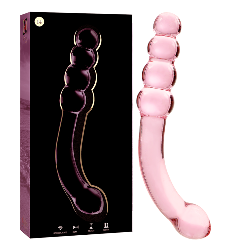 Imagen que nos facilita NEBULA SERIES BY IBIZA de su producto erótico NEBULA SERIES BY IBIZA - MODELO 14 DILDO CRISTAL ROSA 18.5 CM -O- 3 CM para nuestra categoría "JUGUETES BIENESTAR |Dildos sin Vibración".