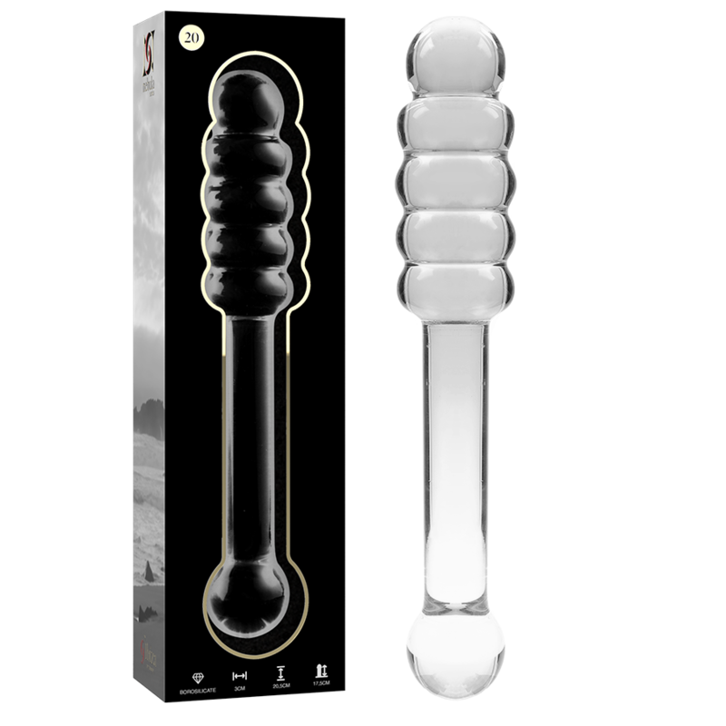 Imagen que nos facilita NEBULA SERIES BY IBIZA de su producto erótico NEBULA SERIES BY IBIZA - MODELO 20 DILDO CRISTAL TRANSPARENTE 20.5 CM -O- 3 CM para nuestra categoría "JUGUETES BIENESTAR |Dildos sin Vibración".