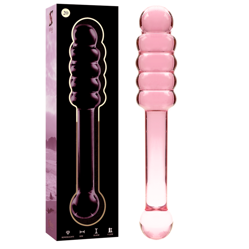 Imagen que nos facilita NEBULA SERIES BY IBIZA de su producto erótico NEBULA SERIES BY IBIZA - MODELO 20 DILDO CRISTAL ROSA 20.5 CM -O- 3 CM para nuestra categoría "JUGUETES BIENESTAR |Dildos sin Vibración".