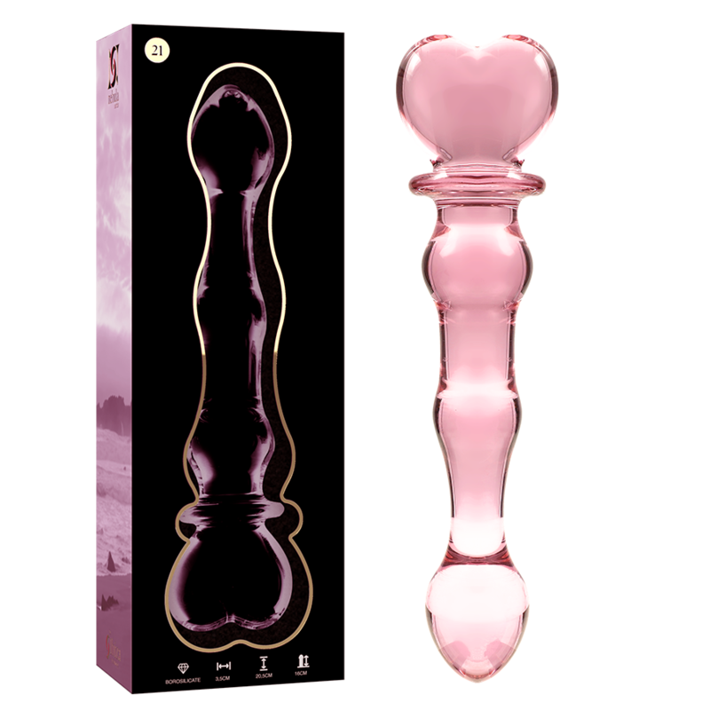 Imagen que nos facilita NEBULA SERIES BY IBIZA de su producto erótico NEBULA SERIES BY IBIZA - MODELO 21 DILDO CRISTAL ROSA 20.5 CM -O- 3.5 CM para nuestra categoría "JUGUETES BIENESTAR |Dildos sin Vibración".