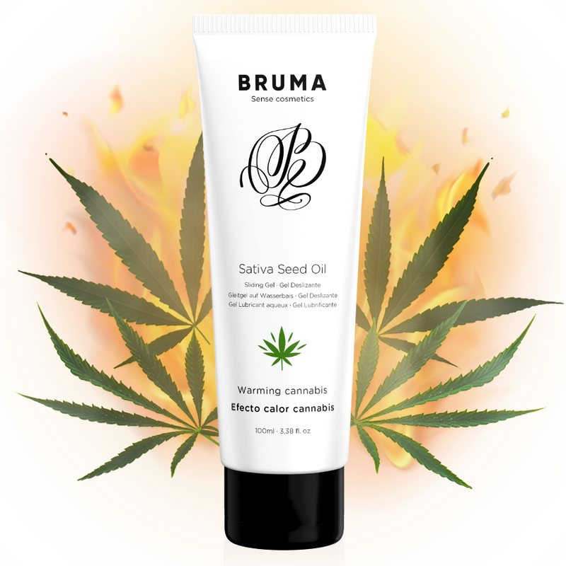 Imagen que nos facilita BRUMA de su producto erótico BRUMA - GEL DESLIZANTE CON ACEITE DE SEMILLA EFECTO CALOR SABOR CANNABIS 100 ML para nuestra categoría "DROGUERÍA |Lubricantes|Efecto Calor".