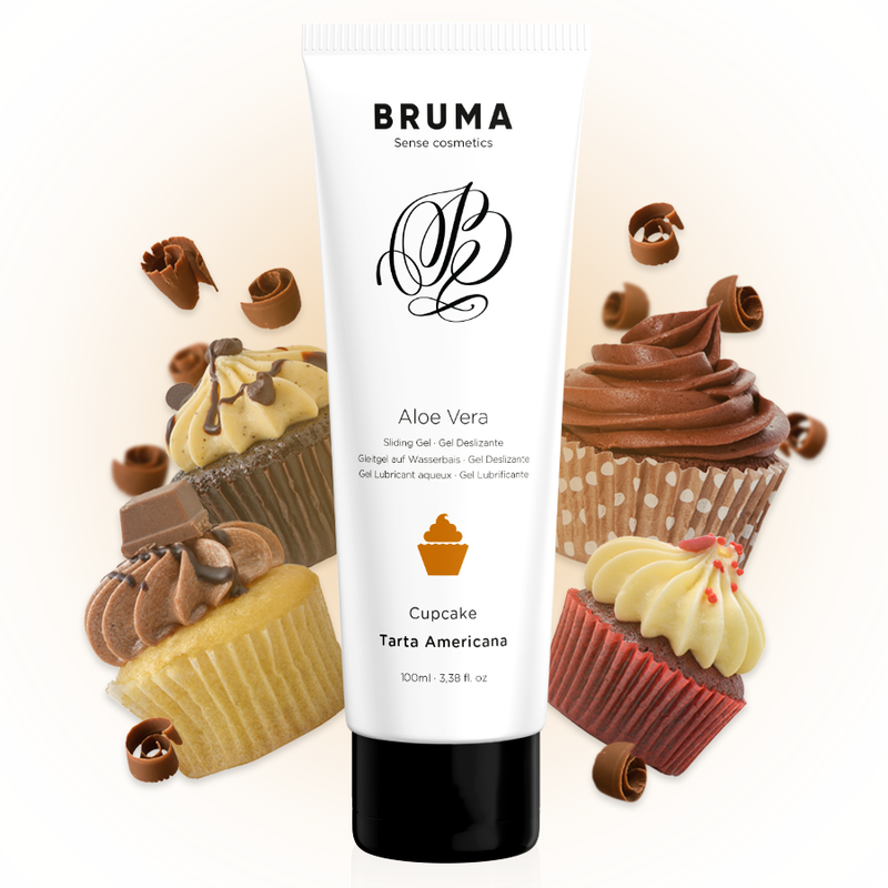 Imagen que nos facilita BRUMA de su producto erótico BRUMA - GEL DESLIZANTE CON ALOE VERA SABOR A TARTA AMERICANA 100 ML para nuestra categoría "DROGUERÍA |Lubricantes|Con deliciosos Sabores".