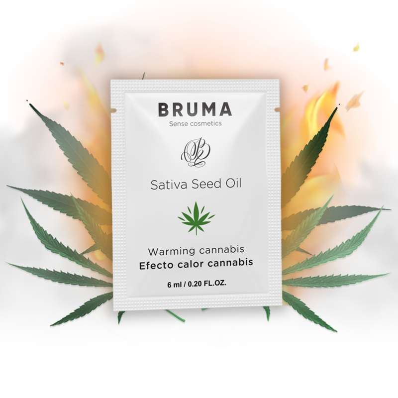 Imagen que nos facilita BRUMA de su producto erótico BRUMA - 6 ML GEL DESLIZANTE CON ACEITE DE SEMILLA EFECTO CALOR SABOR CANNABIS para nuestra categoría "DROGUERÍA |Lubricantes|Monodosis".