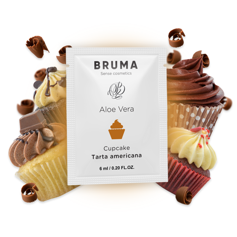 Imagen que nos facilita BRUMA de su producto erótico BRUMA - 6 ML GEL DESLIZANTE CON ALOE VERA SABOR A TARTA AMERICANA para nuestra categoría "DROGUERÍA |Lubricantes|Monodosis".