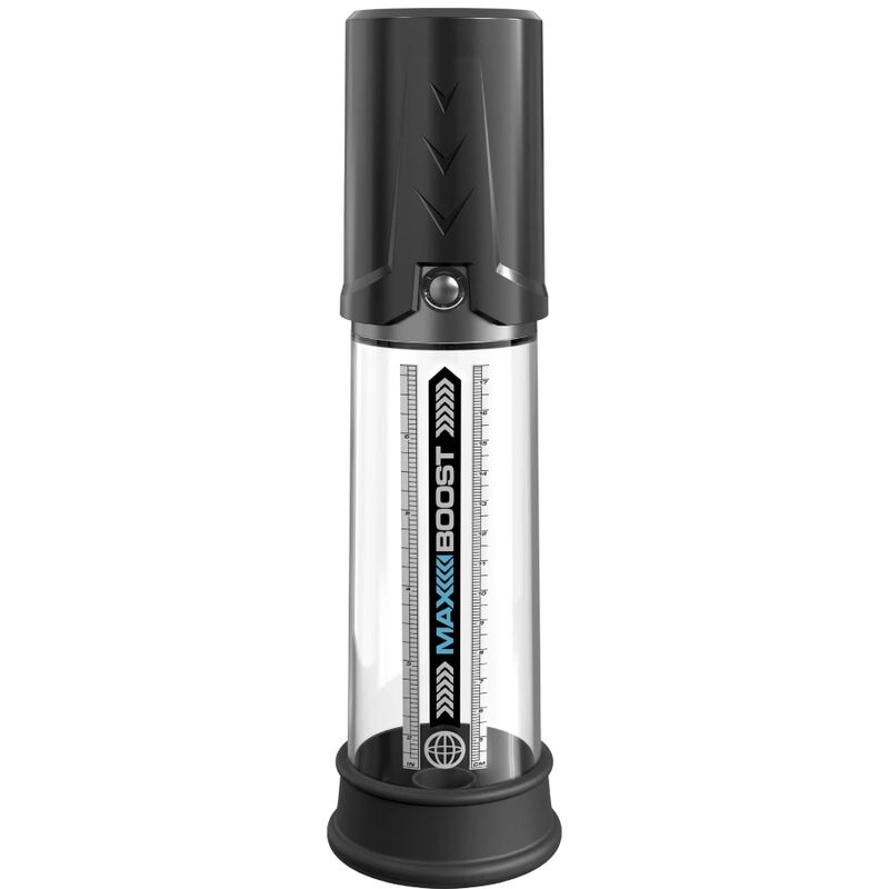 Imagen que nos facilita PUMP WORX de su producto erótico PUMP WORX - BOMBA DE ERECCION MAX BOOST NEGRO para nuestra categoría "JUGUETES BIENESTAR |Juguetes para Hombres|Accesorios para el pene|Bomba Alargadora Pene".