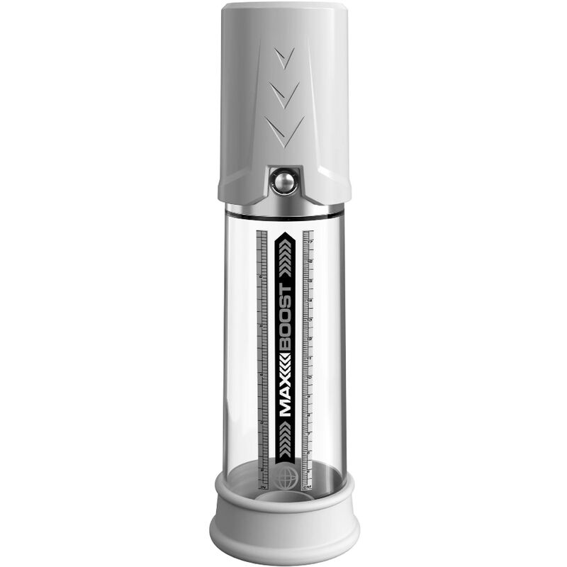 Imagen que nos facilita PUMP WORX de su producto erótico PUMP WORX - BOMBA DE ERECCION MAX BOOST BLANCO para nuestra categoría "JUGUETES BIENESTAR |Juguetes para Hombres|Accesorios para el pene|Bomba Alargadora Pene".