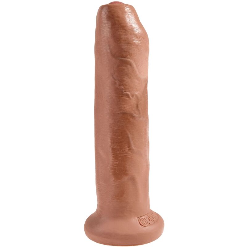 Imagen que nos facilita KING COCK de su producto erótico KING COCK - PENE REALÍSTICO CON PREPUCIO 17.8 CM CARAMELO para nuestra categoría "JUGUETES BIENESTAR |Dildos sin Vibración|Dildos para Arneses".