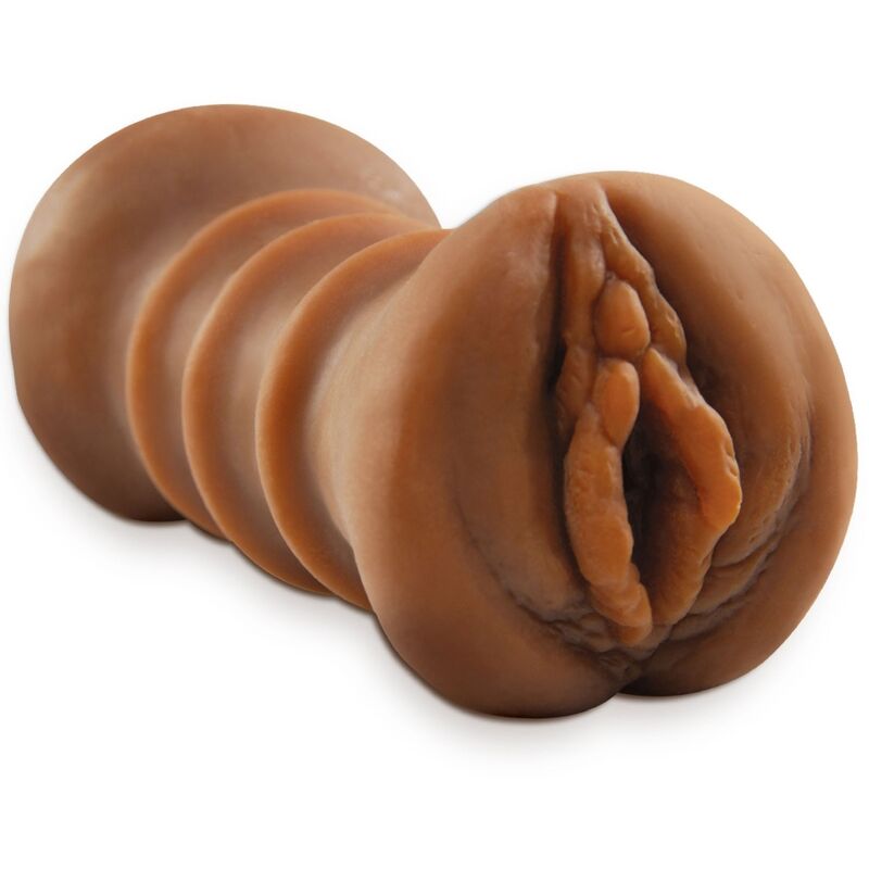 Imagen que nos facilita FETISH FANTASY EXTREME de su producto erótico FETISH FANTASY EXTREME - MASTURBADOR REALÍSTICO DOBLE ENTRADA VAGINA & ANO MARRÓN para nuestra categoría "JUGUETES BIENESTAR |Juguetes para Hombres|Masturbadores varios".