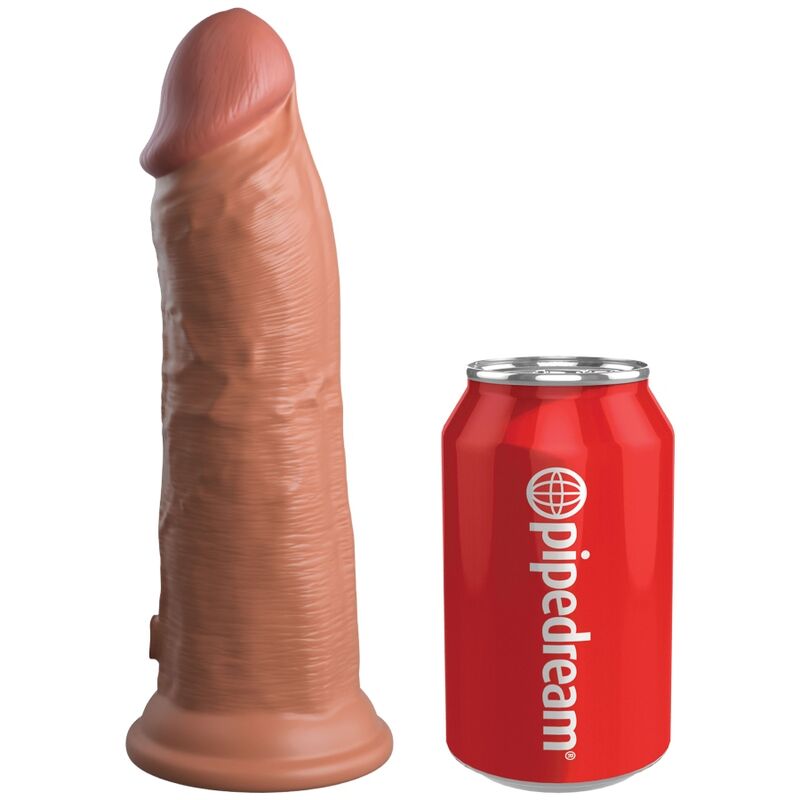 Imagen que nos facilita KING COCK de su producto erótico KING COCK - ÉLITE DILDO REALÍSTICO SILICONA 20.3 CM CARAMELO para nuestra categoría "JUGUETES BIENESTAR |Dildos sin Vibración|Penes realisticos".