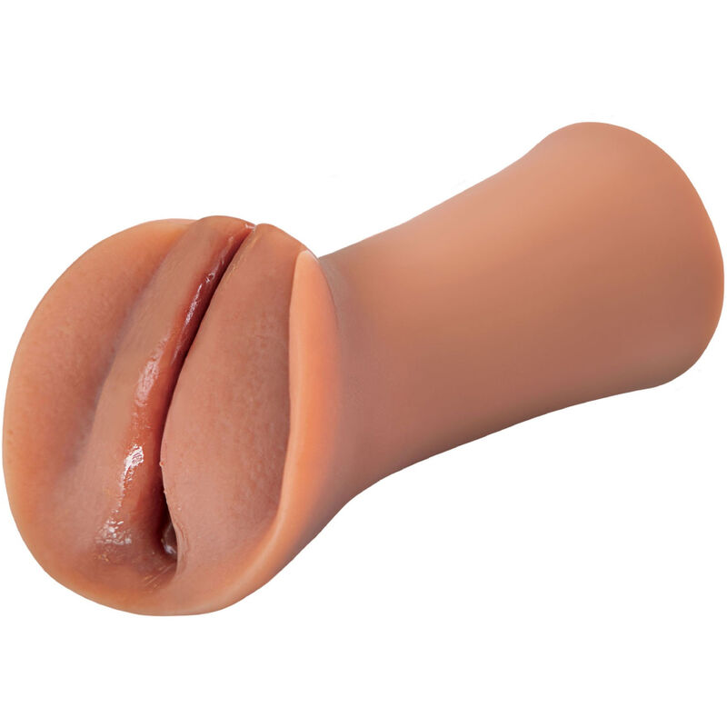 Imagen que nos facilita FETISH FANTASY EXTREME de su producto erótico FETISH FANTASY EXTREME - MASTURBADOR MASCULINO SILICONA SLIPPERY SLIT CARAMELO para nuestra categoría "JUGUETES BIENESTAR |Juguetes para Hombres|Vaginas con vibración".