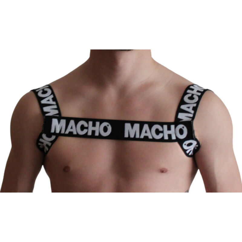 Imagen que nos facilita MACHO UNDERWEAR de su producto erótico MACHO - ARNÉS DOBLE NEGRO para nuestra categoría "MODA & LENCERÍA|Lencería Hombre|Arneses Hombre".