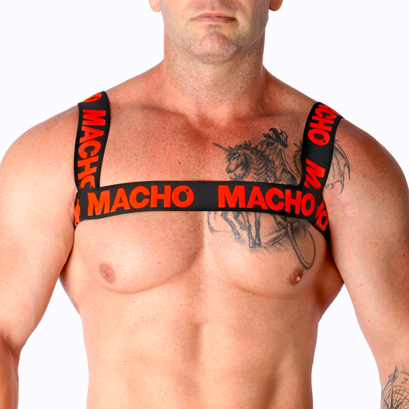 Imagen que nos facilita MACHO UNDERWEAR de su producto erótico MACHO - ARNÉS DOBLE ROJO para nuestra categoría "MODA & LENCERÍA|Lencería Hombre|Arneses Hombre".