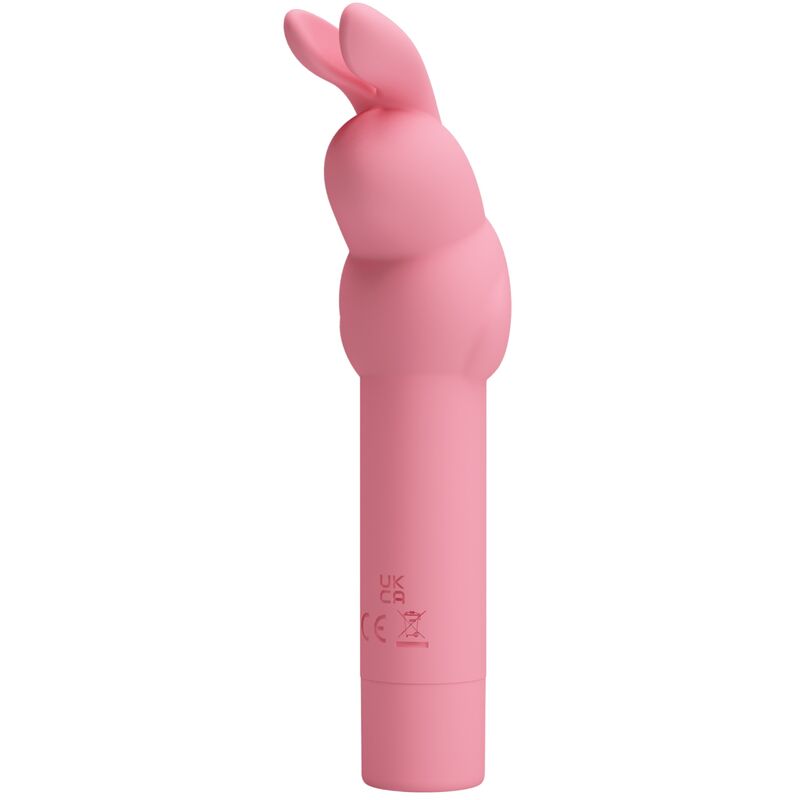 Imagen que nos facilita PRETTY LOVE de su producto erótico PRETTY LOVE - VIBRADOR DE SILICONA CONEJO ROSA GERARDO para nuestra categoría "JUGUETES BIENESTAR |Vibradores|Vibradores Clasicos anales o vaginales".