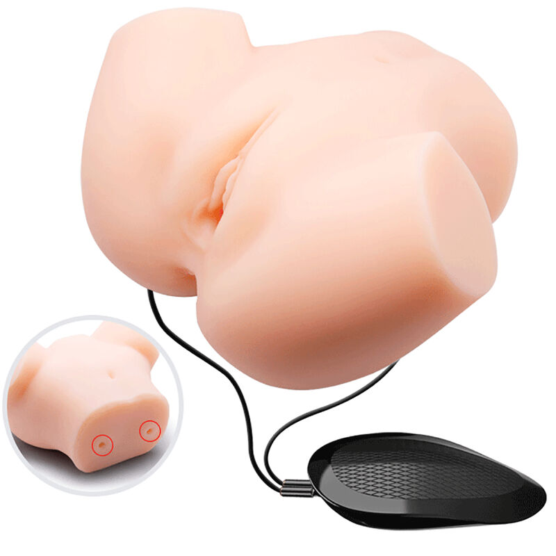 Imagen que nos facilita CRAZY BULL de su producto erótico CRAZY BULL - VAGINA Y ANO REALÍSTICOS DOBLE VIBRACIÓN para nuestra categoría "JUGUETES BIENESTAR |Juguetes para Hombres|Vaginas con vibración".
