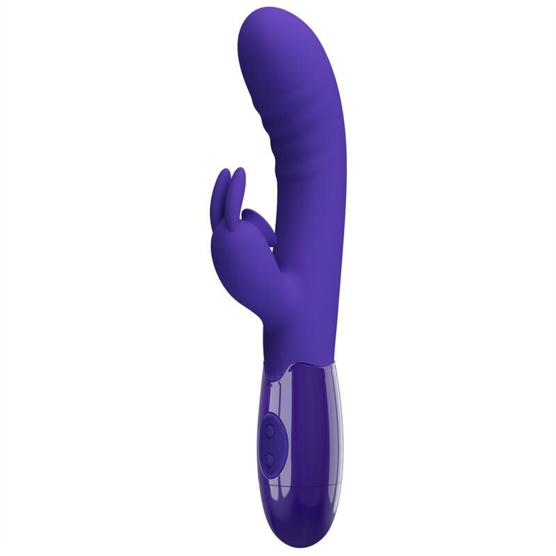 Imagen que nos facilita PRETTY LOVE YOUTH de su producto erótico PRETTY LOVE - CERBERUS YOUTH VIBRADOR RABBIT VIOLETA para nuestra categoría "JUGUETES BIENESTAR |Vibradores|Vibradores Rabbit".