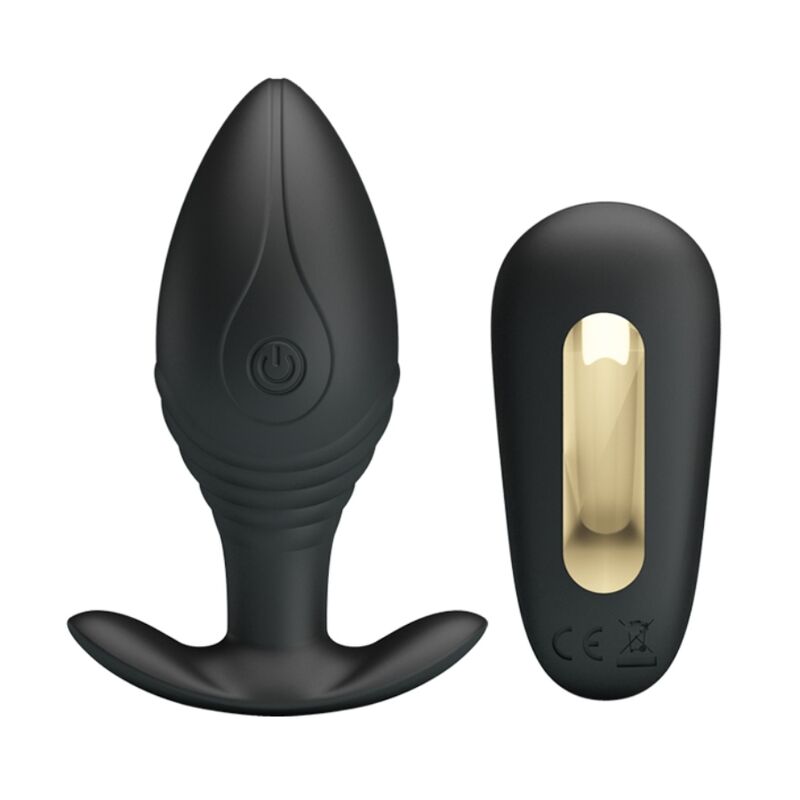 Imagen que nos facilita PRETTY LOVE BOTTOM de su producto erótico PRETTY LOVE - REGINA PLUG ANAL VIBRADOR RECARGABLE NEGRO para nuestra categoría "JUGUETES BIENESTAR |Anal|Plugs Anales".