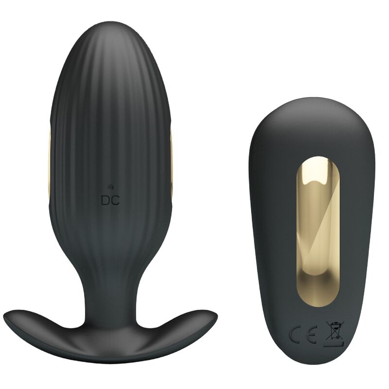Imagen que nos facilita PRETTY LOVE BOTTOM de su producto erótico PRETTY LOVE - KELLY PLUG ANAL VIBRADOR RECARGABLE NEGRO para nuestra categoría "JUGUETES BIENESTAR |Anal|Plugs Anales".