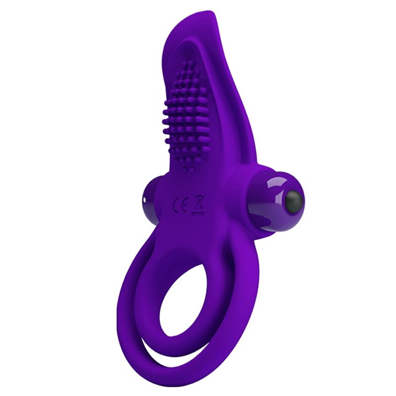 Imagen que nos facilita PRETTY LOVE MALE de su producto erótico PRETTY LOVE - ANILLO VIBRADOR PARA PENE MORADO para nuestra categoría "JUGUETES BIENESTAR |Juguetes para Hombres|Accesorios para el pene|Anillos Pene|Anillos con Vibración".