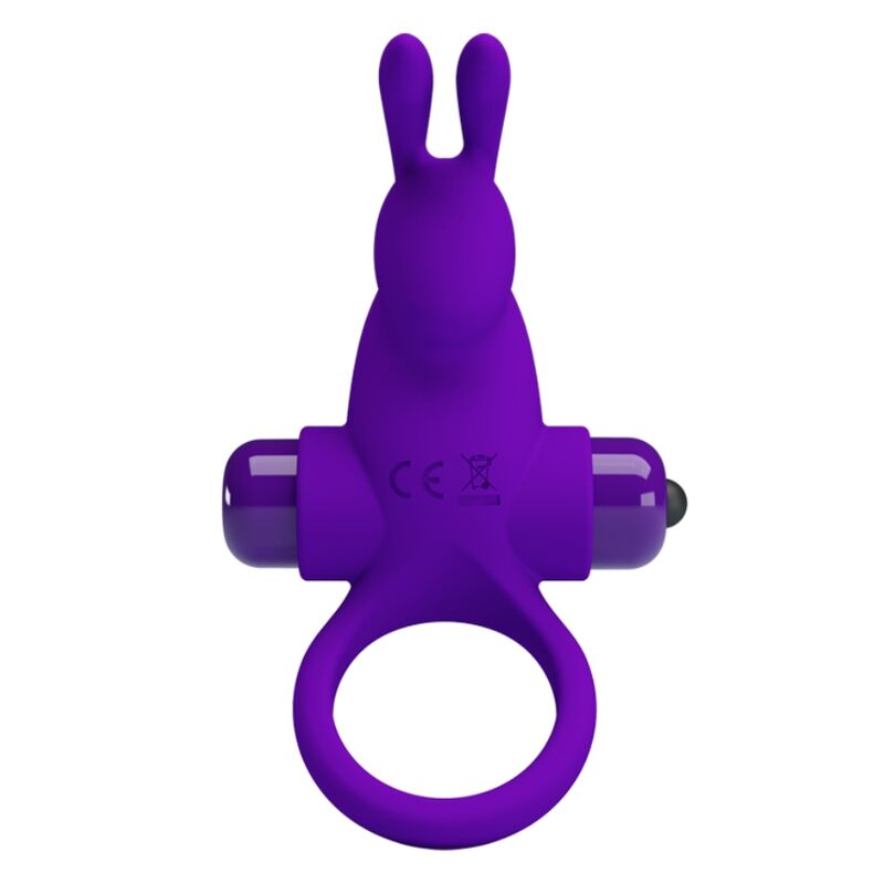 Imagen que nos facilita PRETTY LOVE MALE de su producto erótico PRETTY LOVE - ANILLO VIBRADOR I CONEJO PARA PENE MORADO para nuestra categoría "JUGUETES BIENESTAR |Juguetes para Hombres|Accesorios para el pene|Anillos Pene|Anillos con Vibración".