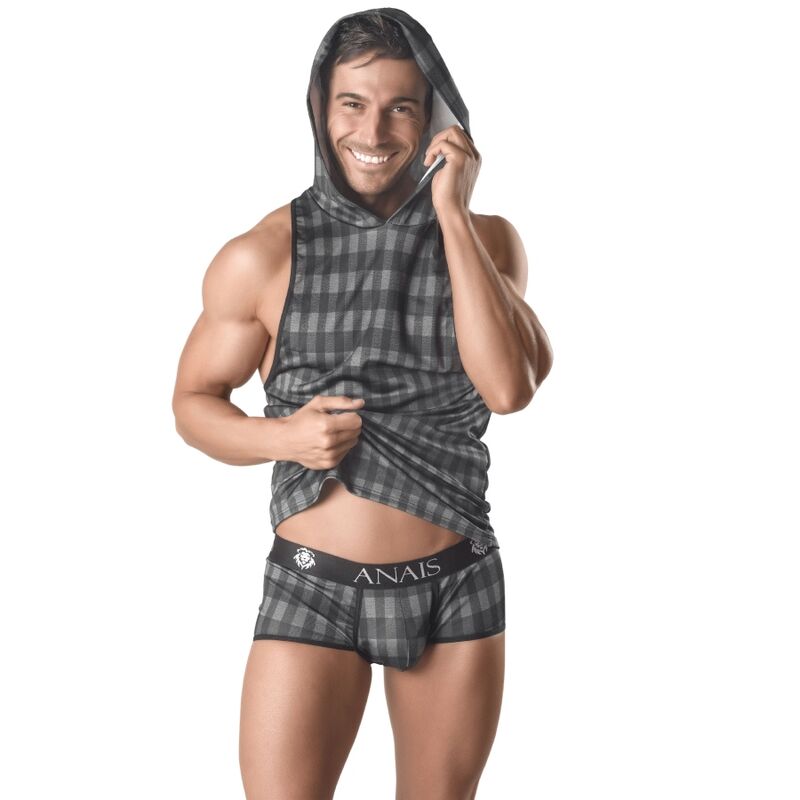 Imagen que nos facilita ANAIS MEN ACCESORIES de su producto erótico ANAIS MEN - AEGIS CAMISETA CON CAPUCHA M para nuestra categoría "MODA & LENCERÍA|Lencería Hombre|Camisetas Masculinas".