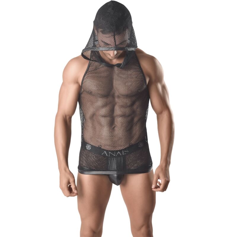 Imagen que nos facilita ANAIS MEN ACCESORIES de su producto erótico ANAIS MEN - ARES CAMISETA CON CAPUCHA XXL para nuestra categoría "MODA & LENCERÍA|Lencería Hombre|Camisetas Masculinas".