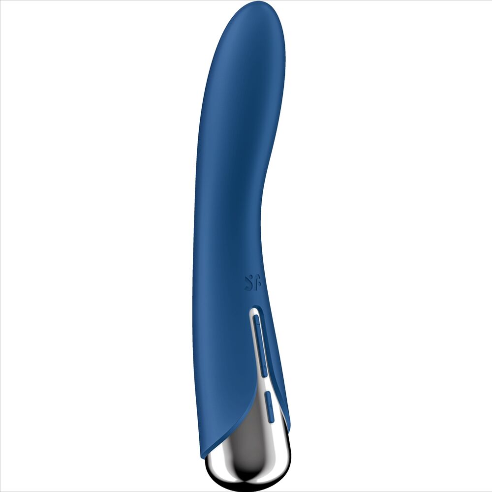 Imagen que nos facilita SATISFYER VIBRATOR de su producto erótico SATISFYER - SPINNING VIBE 1 VIBRADOR ROTADOR G-SPOT AZUL para nuestra categoría "JUGUETES BIENESTAR |Vibradores|Vibradores Punto G".