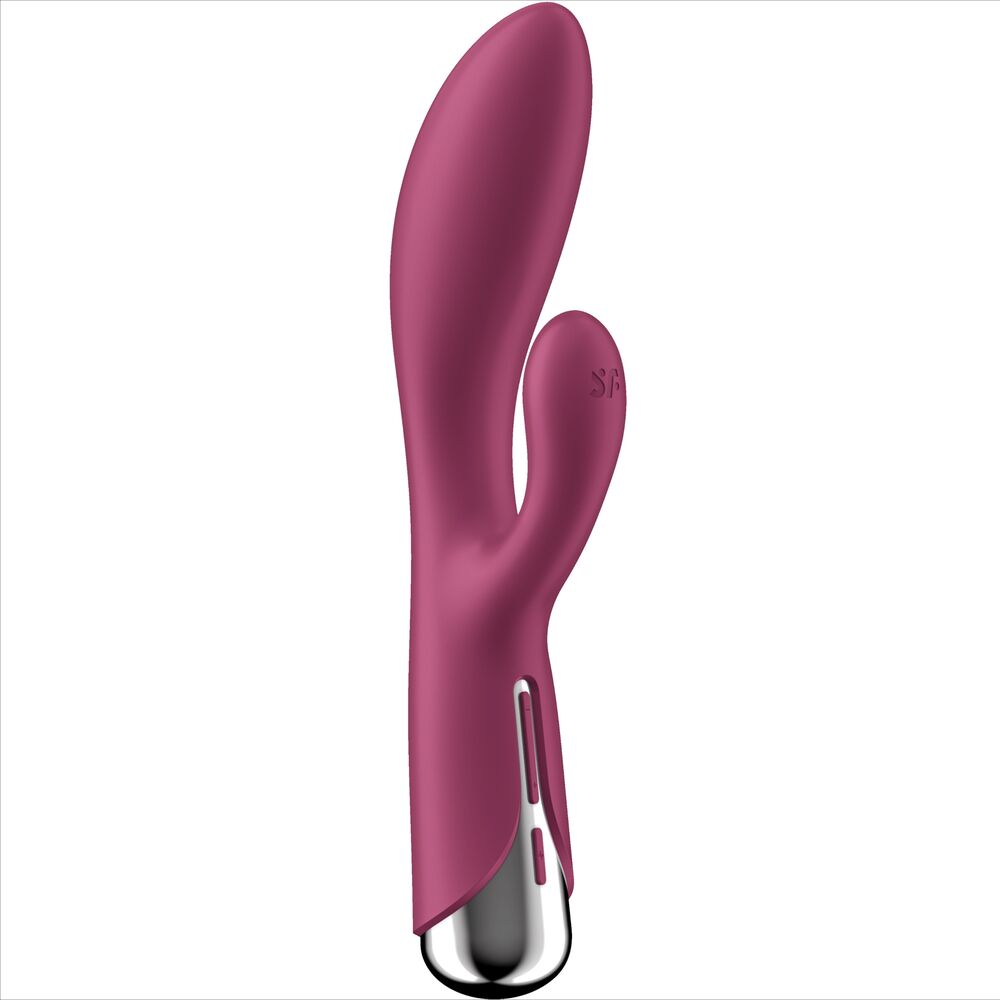 Imagen que nos facilita SATISFYER VIBRATOR de su producto erótico SATISFYER - SPINNING RABBIT 1 ESTIMULACION CLITORIS Y PUNTO G ROJO para nuestra categoría "JUGUETES BIENESTAR |Vibradores|Vibradores Rabbit".