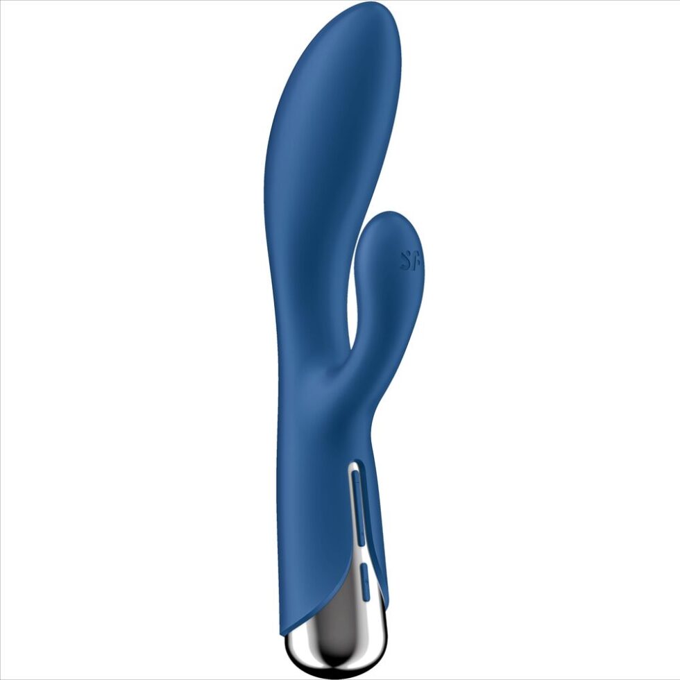 Imagen que nos facilita SATISFYER VIBRATOR de su producto erótico SATISFYER - SPINNING RABBIT 1 ESTIMULACION CLITORIS Y PUNTO G AZUL para nuestra categoría "JUGUETES BIENESTAR |Vibradores|Vibradores Rabbit".