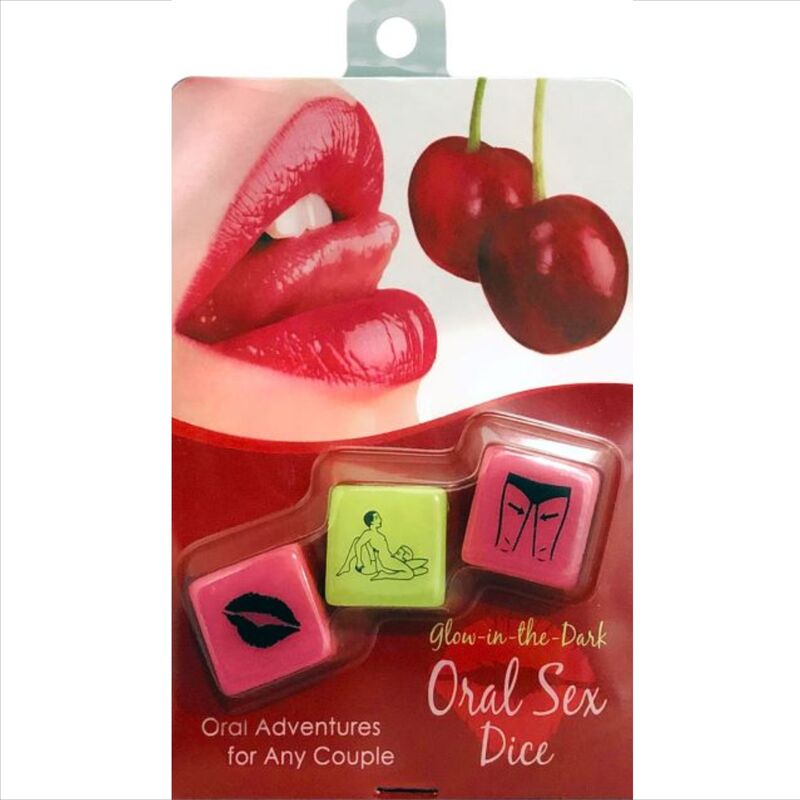 Imagen que nos facilita KHEPER GAMES de su producto erótico KHEPER GAMES - JUEGO DADOS SEXUALES ORAL CON BRILLO EN LA OCURIDAD para nuestra categoría "JUEGOS |Juego de Dados".