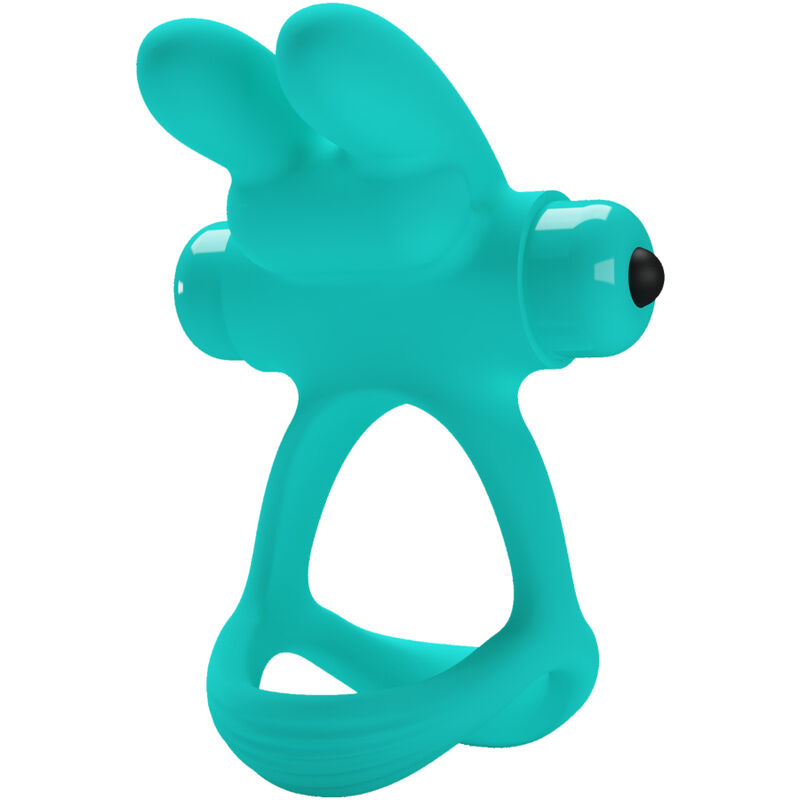 Imagen que nos facilita PRETTY LOVE MALE de su producto erótico PRETTY LOVE - DANTE ANILLO VIBRADOR RABBIT VERDE para nuestra categoría "JUGUETES BIENESTAR |Juguetes para Hombres|Accesorios para el pene|Anillos Pene|Anillos con Vibración".