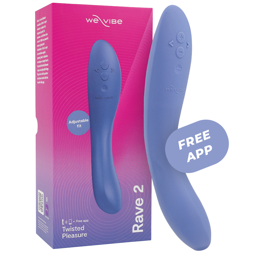 Imagen que nos facilita WE-VIBE de su producto erótico WE-VIBE - RAVE 2 VIBRADOR PUNTO G AZUL para nuestra categoría "JUGUETES BIENESTAR |Vibradores|Vibradores con APP".