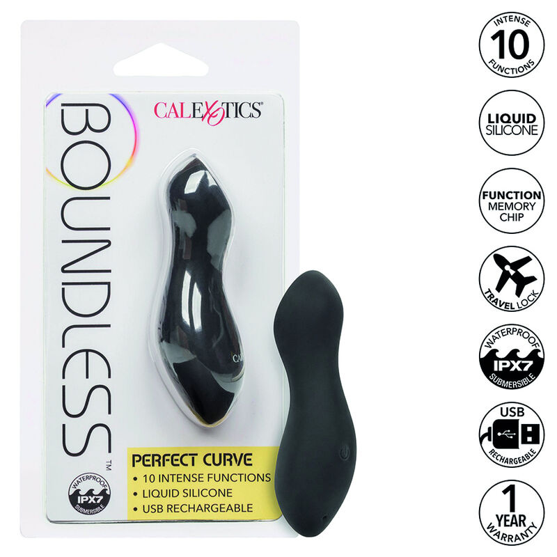Imagen que nos facilita CALEXOTICS de su producto erótico CALEXOTICS - BOUNDLESS MASAJEADOR CURVA PERFECTA para nuestra categoría "JUGUETES BIENESTAR |Juguetes para Mujeres|Estimuladores|Masajeadores".