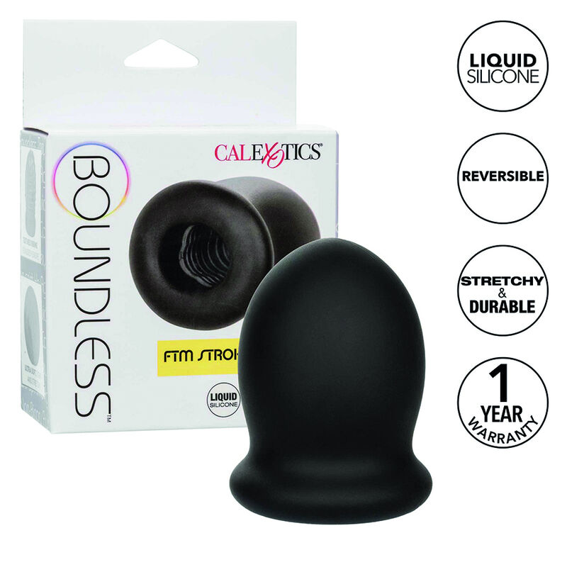 Imagen que nos facilita CALEXOTICS de su producto erótico CALEXOTICS - BOUNDLESS FTM STROKER REVERSIBLE 7CM para nuestra categoría "JUGUETES BIENESTAR |Juguetes para Hombres|Masturbadores varios".